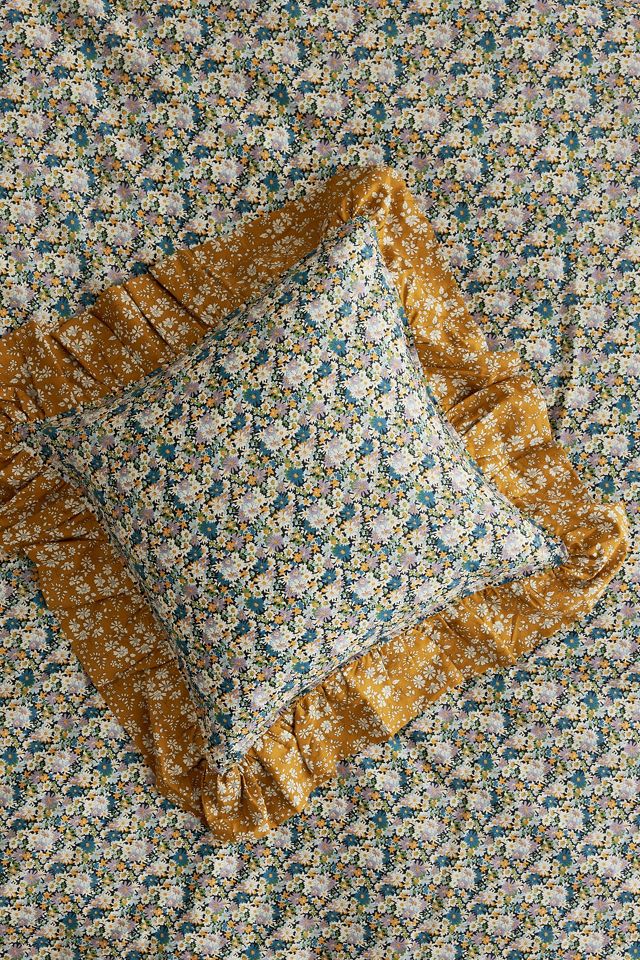 Coco & Wolf Lodden & Capel Pistachio Ruffle Square Cushion #1