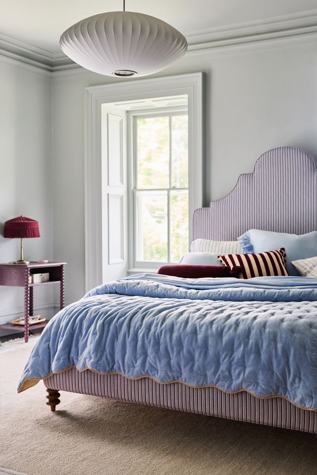 Abbott Cotton Velvet Solid Scalloped Quilt #2