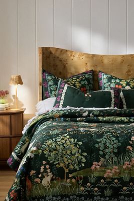 Aerith Cotton Slub Printed Quilt