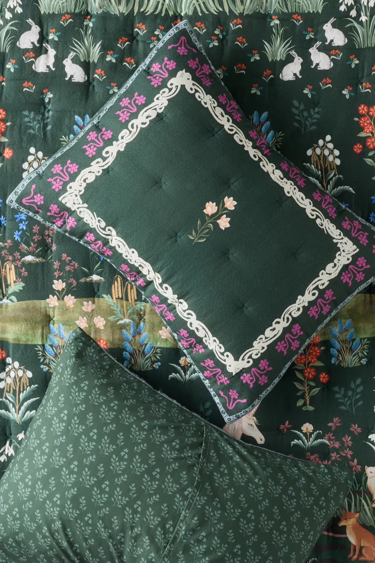 Aerith Cotton Slub Printed Shams, Set of 2
