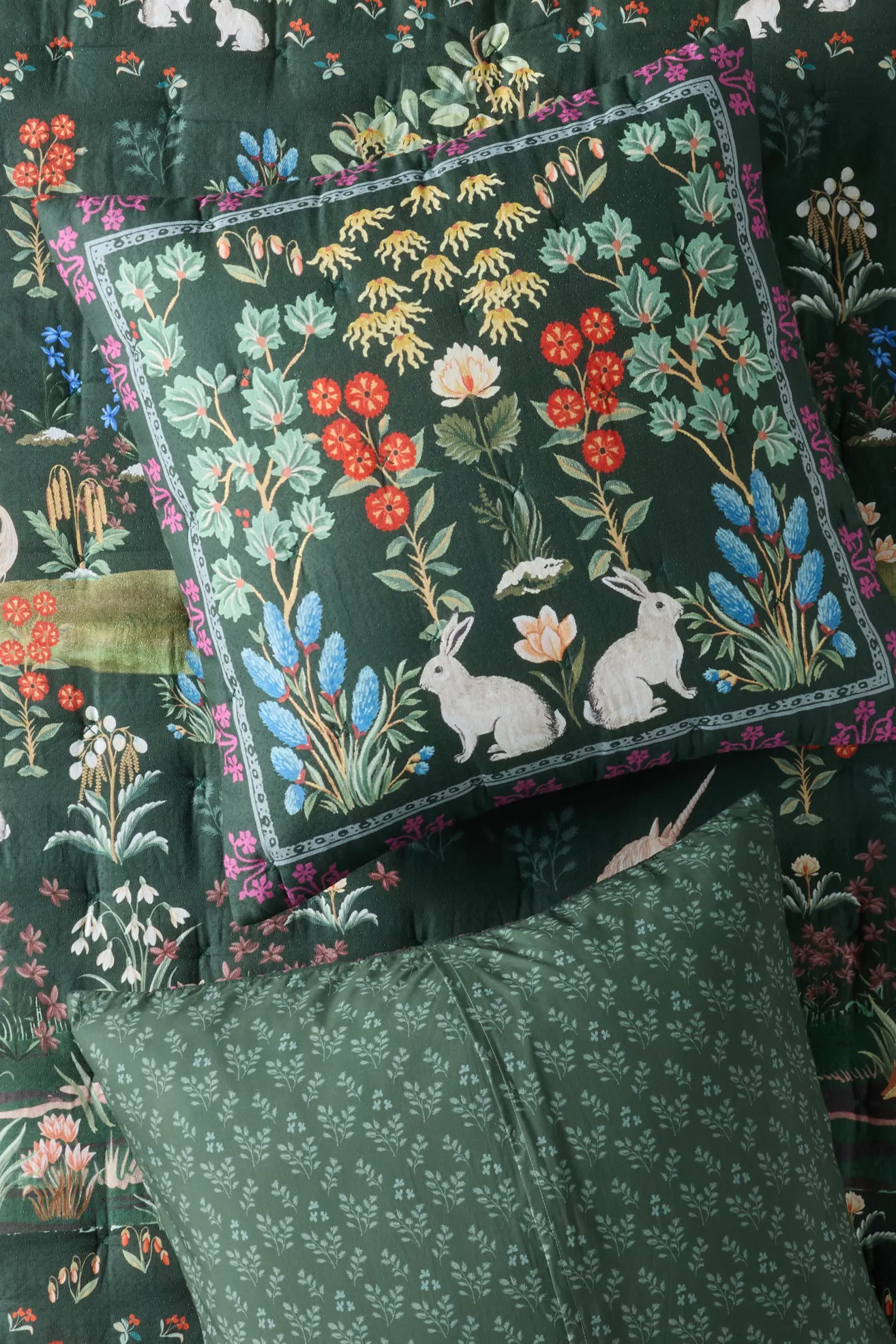 Aerith Cotton Slub Printed Euro Sham