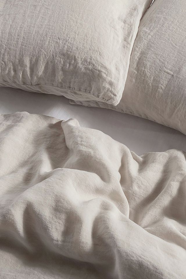 Bedfolk Clay Linen Duvet Cover #1
