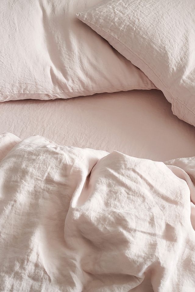 Bedfolk Rose Linen Duvet Cover #1