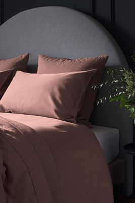 Bedfolk Rust Luxe Cotton Duvet Cover