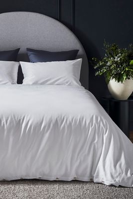 Bedfolk White Luxe Cotton Pillowcases, Set of 2