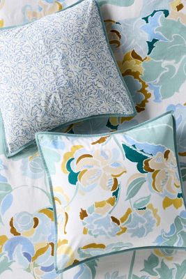 Claire de Quenetain Cotton Slub Floral Euro Sham