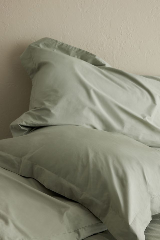 Dip & Doze Sage Edged Organic Cotton Sateen Duvet Cover #2