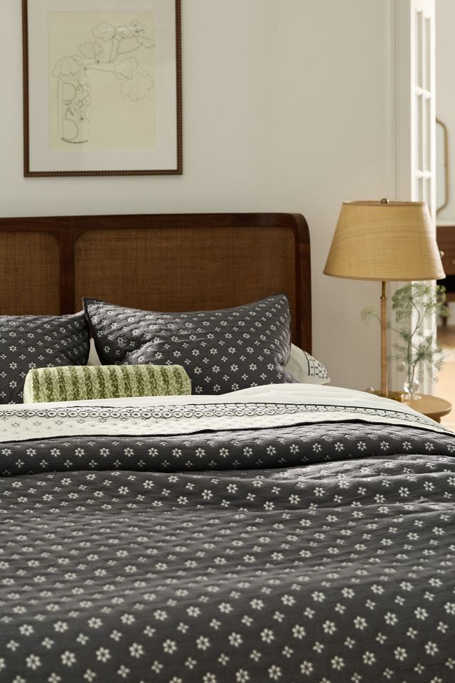 Cotton Reversible Eyelet Bedspread #1