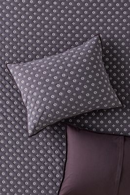 Cotton Reversible Eyelet Shams, Set of 2
