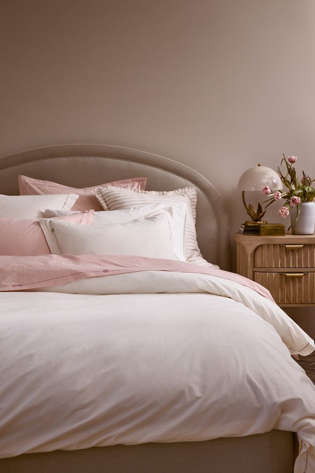 Taylor Organic Cotton Percale Embroidered Duvet​ #4