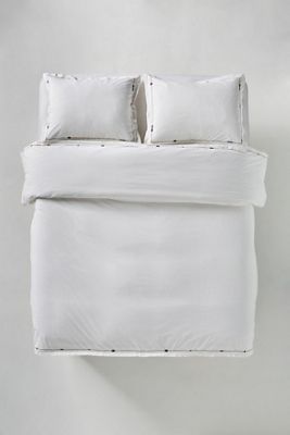 Taylor Organic Cotton Percale Embroidered Duvet​