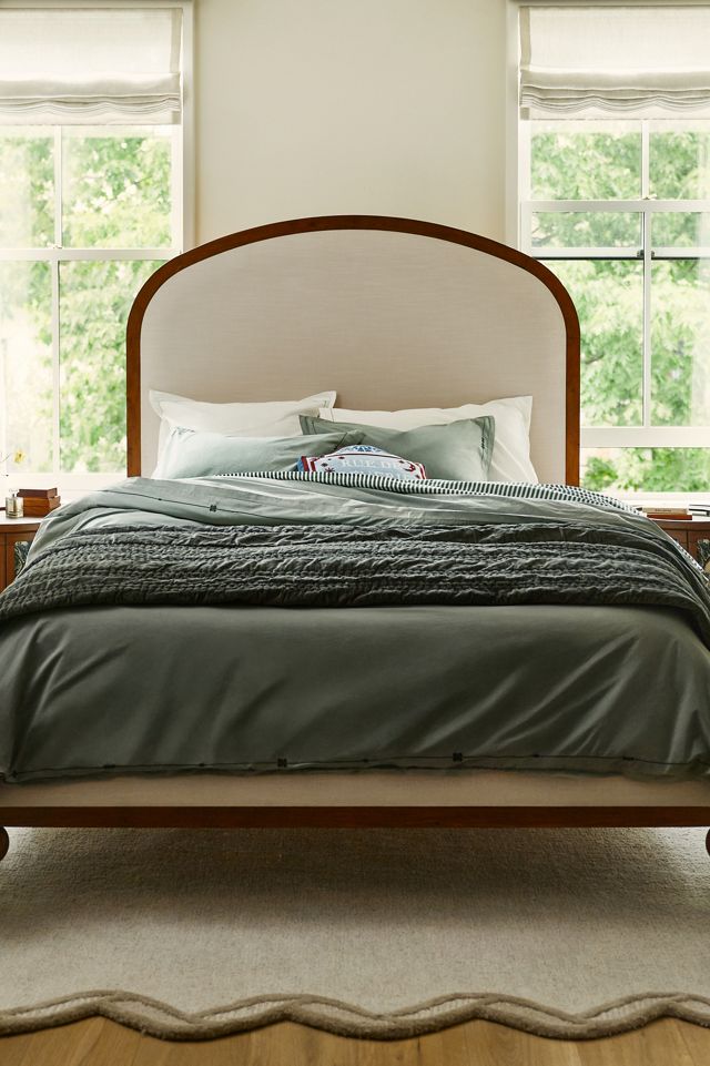 Taylor Organic Cotton Percale Embroidered Duvet​ #4
