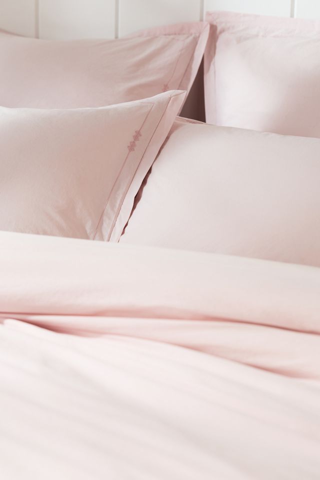 Taylor Organic Cotton Percale Embroidered Duvet​ #1