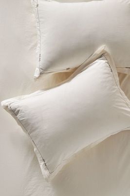 Taylor Organic Cotton Percale Embroidered Pillowcases, Set of 2