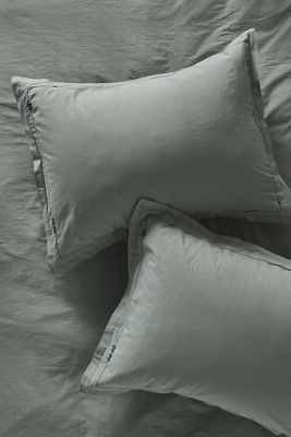Taylor Organic Cotton Percale Embroidered Pillowcases, Set of 2