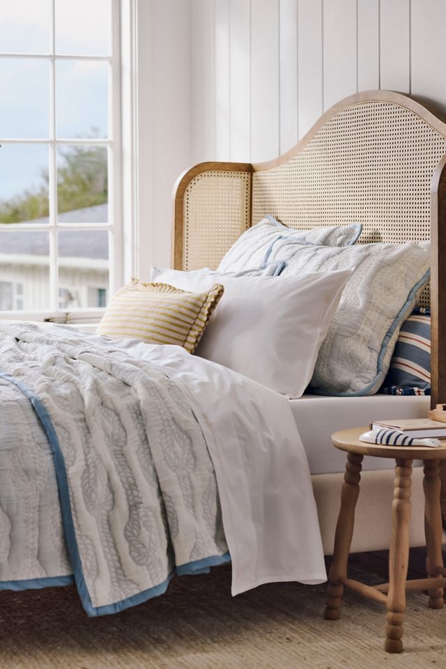 Taylor Organic Cotton Percale Embroidered Sheet Set​ #2