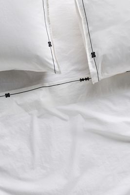 Taylor Organic Cotton Percale Embroidered Sheet Set​