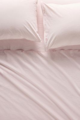 Taylor Organic Cotton Percale Embroidered Sheet Set​