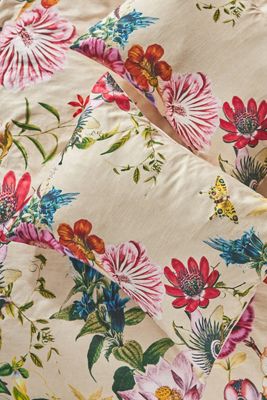 The Printed Cotton-Slub Pillow Shams, Set of 2