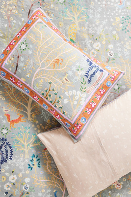 Anthropologie The Printed Cotton-slub Pillowcases, Set Of 2 In Multi
