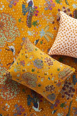 The Printed Cotton-Slub Pillow Shams, Set of 2