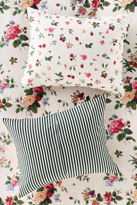 The Printed Cotton-Slub Pillow Shams, Set of 2 | AnthroHome