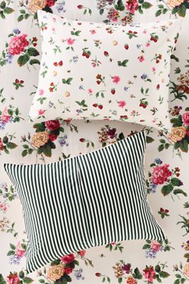 Las Fundas de Almohada de Algodón Estampado, Juego de 2