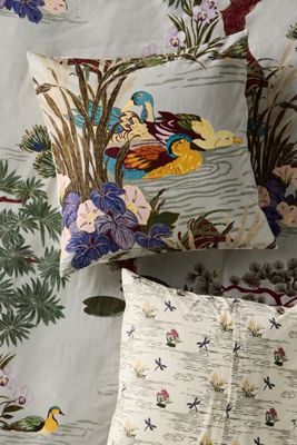 The Printed Cotton-Slub Euro Sham