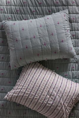 Taie d'oreiller en coton tissé Lilla, lot de 2