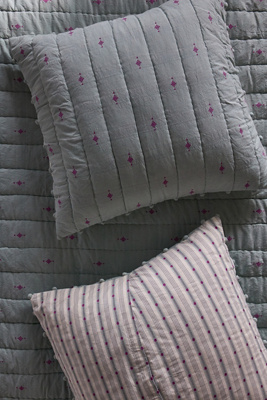 Anthropologie Cate Cotton Woven Euro Sham