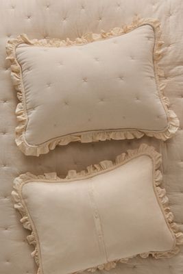 Naomi Cotton Ruffle Pillowcases, Set of 2