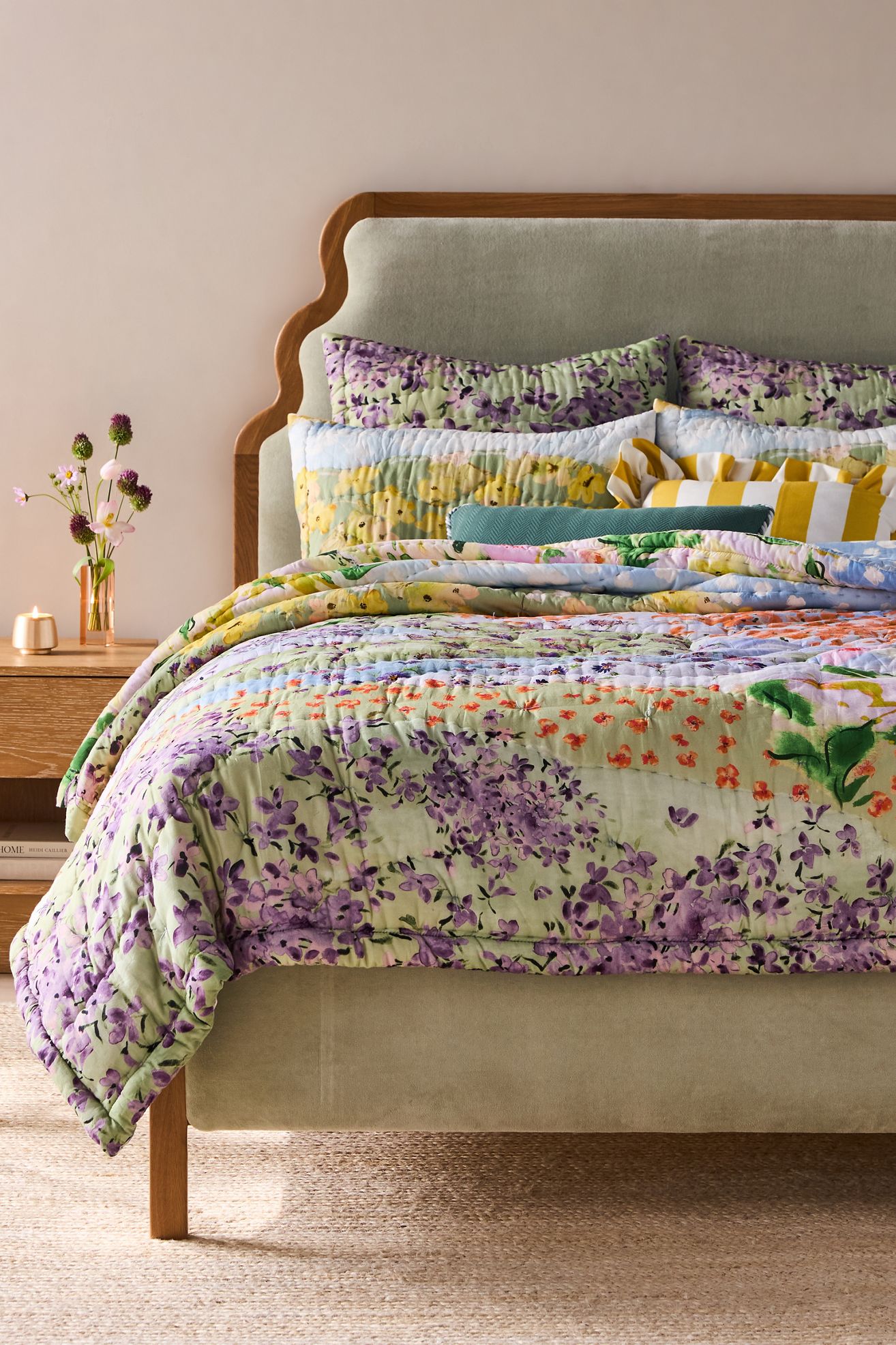 Gemma Quilted Bedspread - Multi