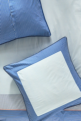 Anthropologie Tales Cotton Slub Printed Euro Sham