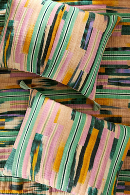 Anthropologie Naia Cotton Gauze Shams, Set Of 2