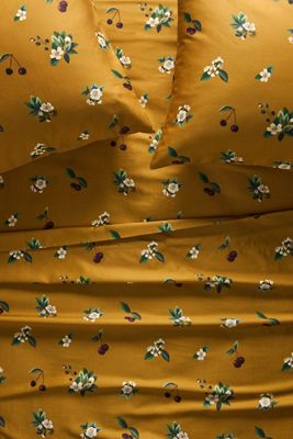 The Organic Cotton Sateen Printed Sheet Set by Maeve