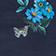Dark Blue Floral