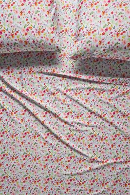 The Organic Cotton Sateen Printed Sheet Set by Maeve