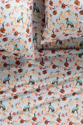 Organic Cotton Sateen Printed Sheet Set by Maeve