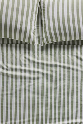 The Organic Cotton Sateen Printed Sheet Set by Maeve