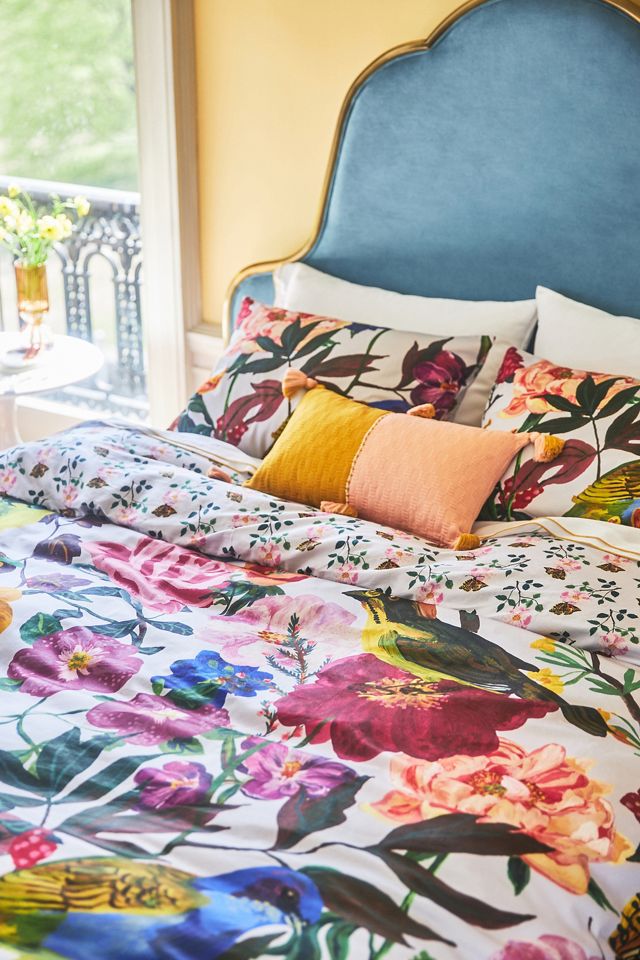 Nathalie Lete for Anthropologie Bloom Organic Sateen Duvet Cover #4