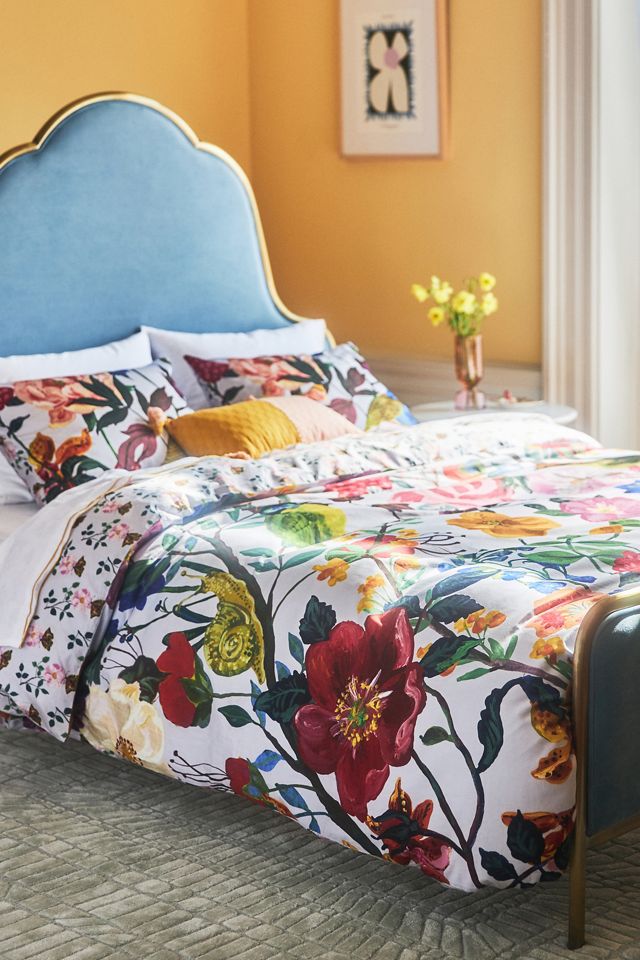Nathalie Lete for Anthropologie Bloom Organic Sateen Duvet Cover #3