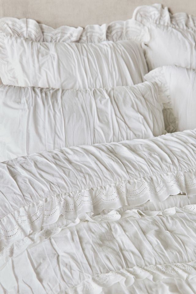 Astride Ruffled Voile Quilt | AnthroLiving