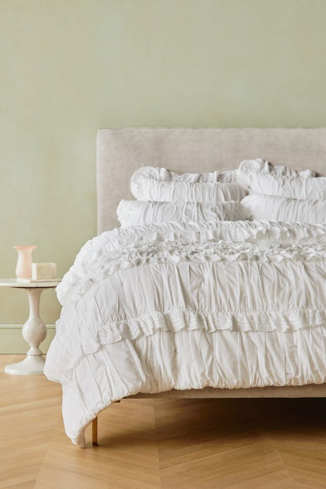 Astride Ruffled Voile Quilt | AnthroLiving