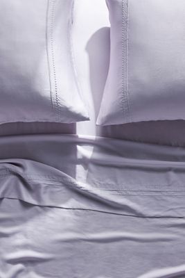 Embroidered Solid Sheet Set