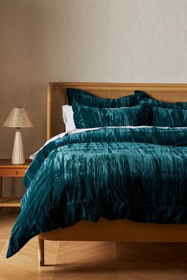 Plush Crushed Velvet Duvet Cover