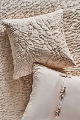 Alora Cotton Cashmere Quilted Euro Sham
