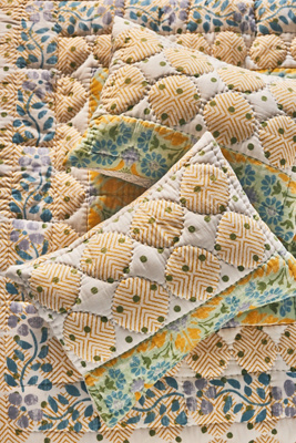 Anthropologie Talula Cotton Handcrafted Shams, Set Of 2