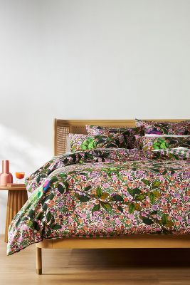 Shop Maeve By Anthropologie Sateen Duvet Cover In Pink