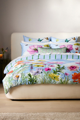 Maeve By Anthropologie Cotton Printed Daisy Duvet Cover In Multicolor