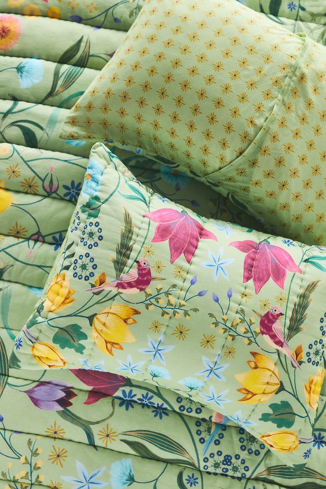 Floral euro shams best sale